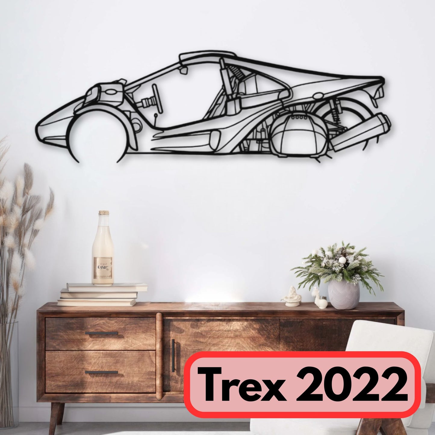 Décoration murale métal Trex 2022